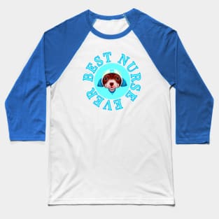 Best Medical Nurse Cute Pitbull Design Baseball T-Shirt